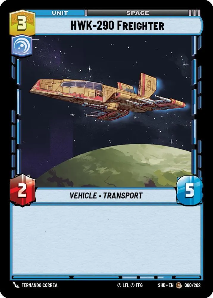 HWK-290 Freighter — Shadows of the Galaxy — Star Wars: Unlimited