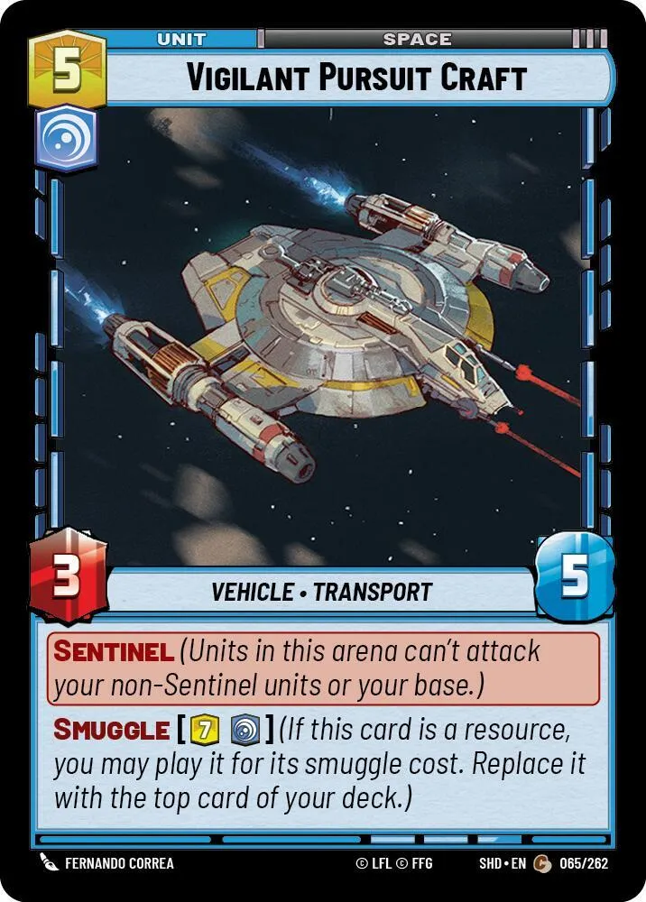 Vigilant Pursuit Craft — Shadows of the Galaxy — Star Wars: Unlimited