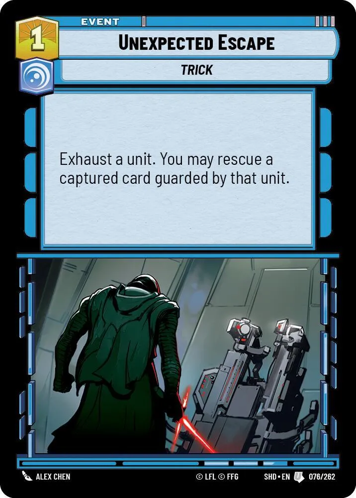 Évasion Inattendue — Shadows of the Galaxy — Star Wars: Unlimited