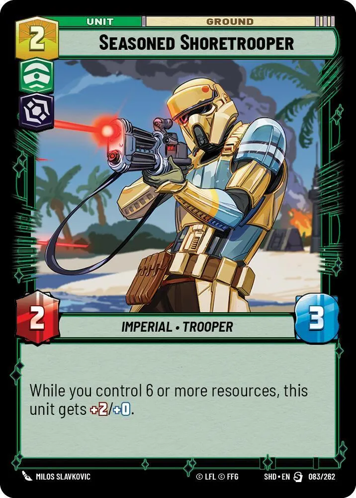 Seasoned Shoretrooper — Shadows of the Galaxy — Star Wars: Unlimited