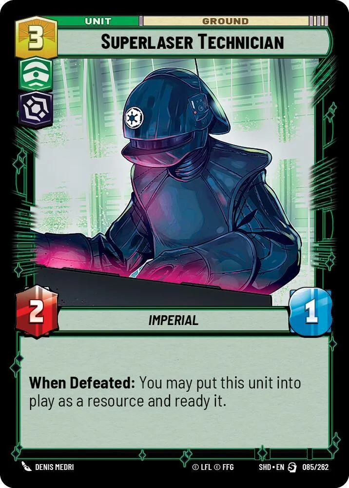 Superlaser Technician — Shadows of the Galaxy — Star Wars: Unlimited