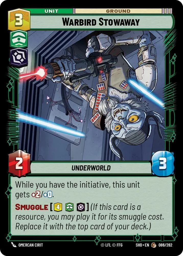 Passager Clandestin Warbird — Shadows of the Galaxy — Star Wars: Unlimited