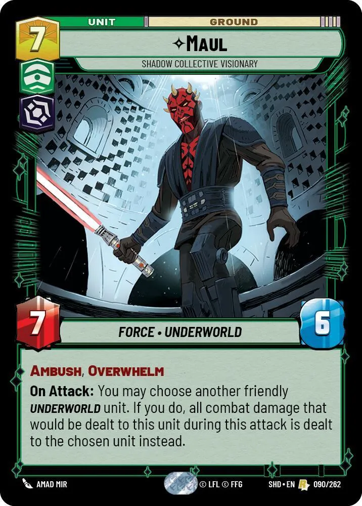 Maul - Shadow Collective Visionary — Shadows of the Galaxy — Star Wars: Unlimited