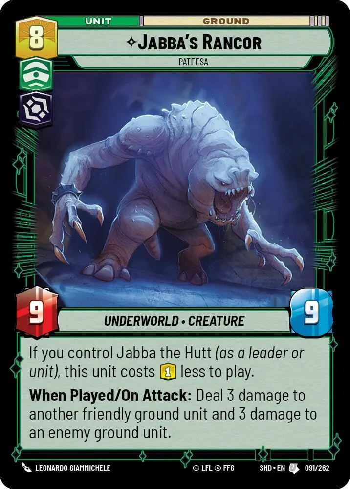 Rancor de Jabba - Pateesa — Shadows of the Galaxy — Star Wars: Unlimited