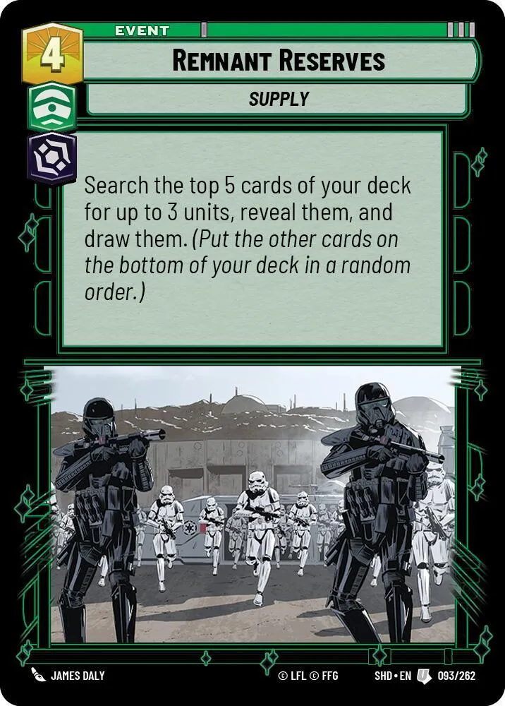 Réserves Restantes from Shadows of the Galaxy - Star Wars: Unlimited