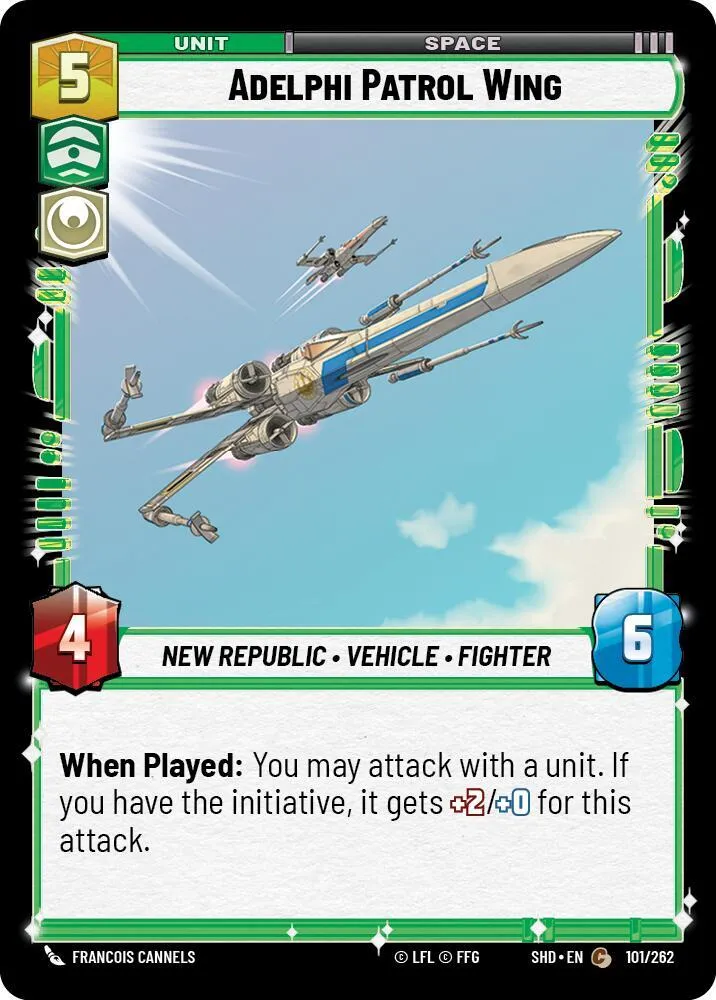 Wing de Patrouille d'Adelphi — Shadows of the Galaxy — Star Wars: Unlimited