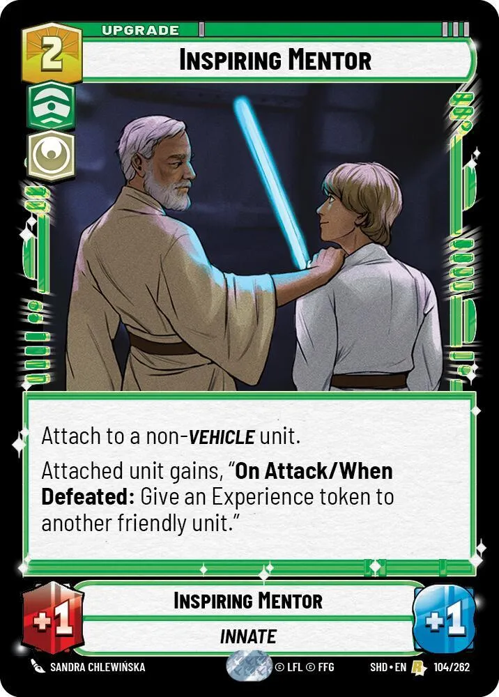 Mentor Inspirant — Shadows of the Galaxy — Star Wars: Unlimited