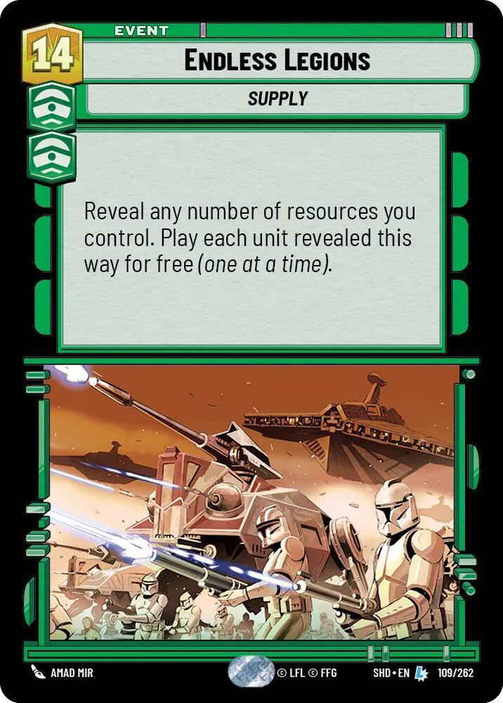 Légions Inépuisables — Shadows of the Galaxy — Star Wars: Unlimited