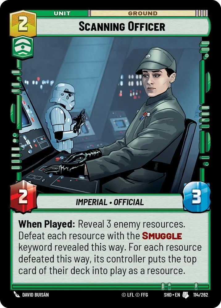 Officier Analyste — Shadows of the Galaxy — Star Wars: Unlimited
