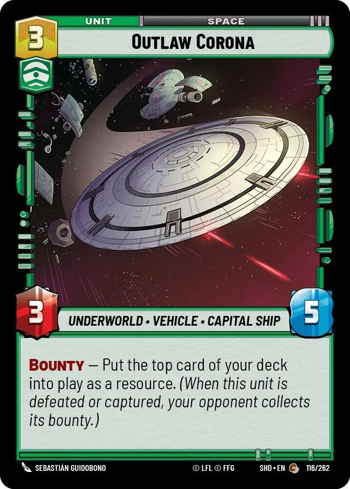 Corona Hors-la-loi — Shadows of the Galaxy — Star Wars: Unlimited