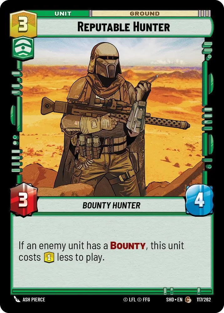 Reputable Hunter — Shadows of the Galaxy — Star Wars: Unlimited