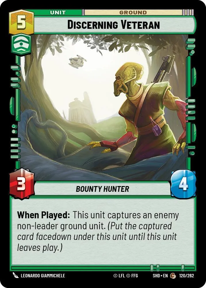 Discerning Veteran — Shadows of the Galaxy — Star Wars: Unlimited