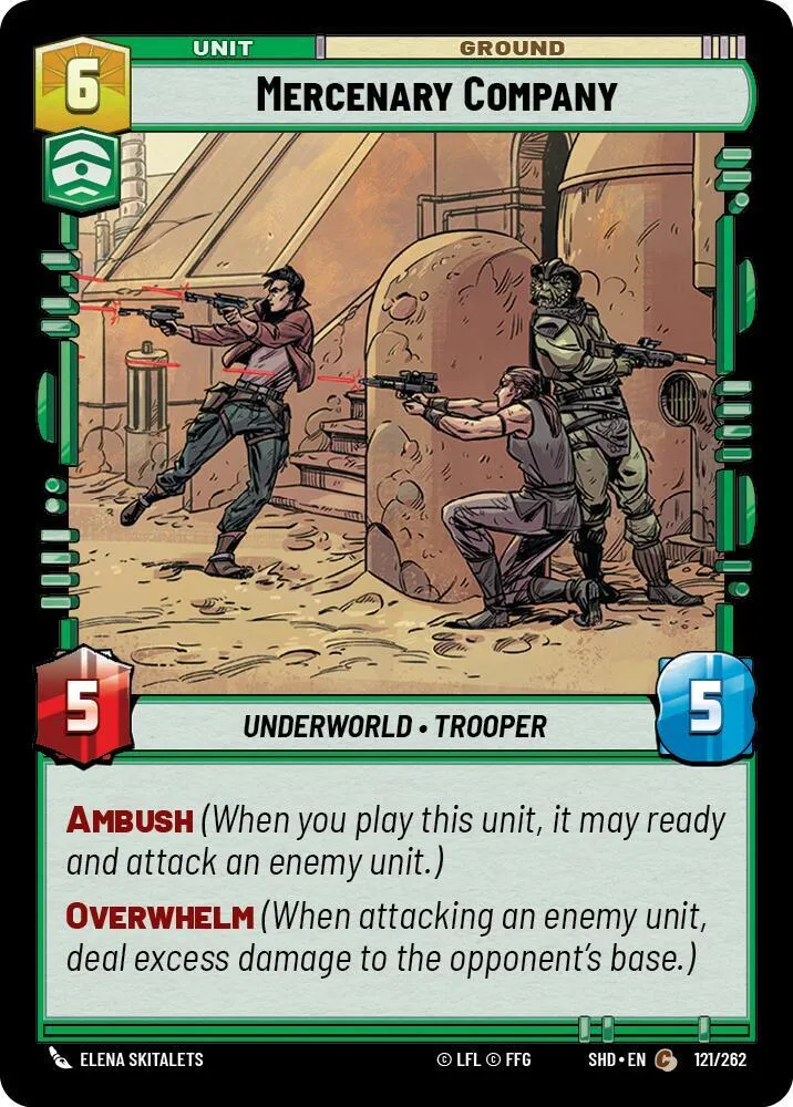 Compagnie de Mercenaires — Shadows of the Galaxy — Star Wars: Unlimited