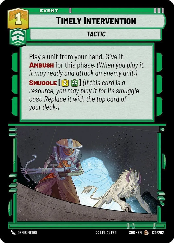 Timely Intervention — Shadows of the Galaxy — Star Wars: Unlimited