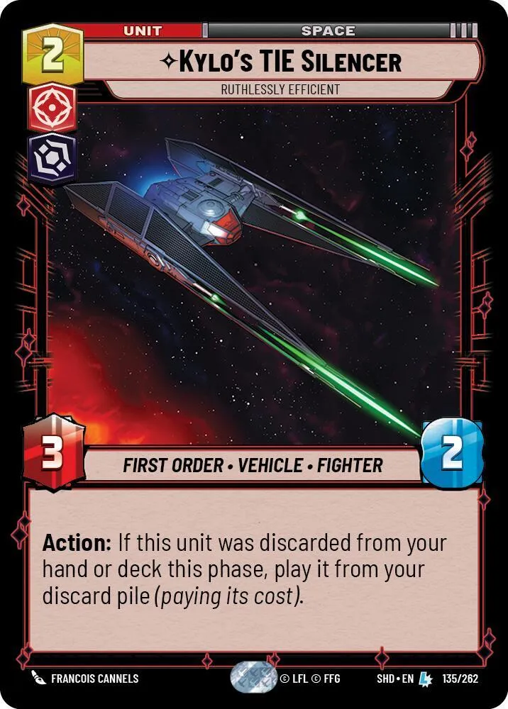 TIE Silencer de Kylo - Impitoyablement Efficace from Shadows of the Galaxy - Star Wars: Unlimited