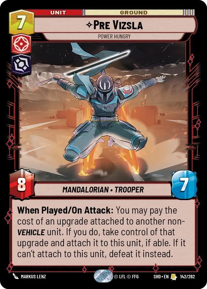Pre Vizsla - Power Hungry — Shadows of the Galaxy — Star Wars: Unlimited