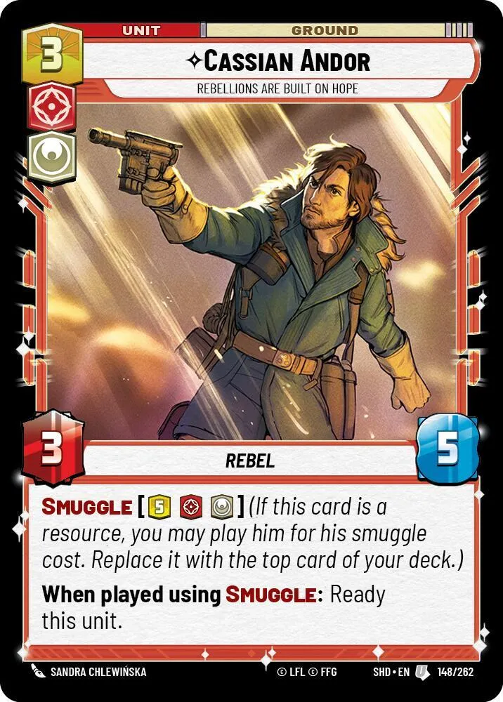 Cassian Andor - Rebellions Are Built On Hope — Shadows of the Galaxy — Star Wars: Unlimited