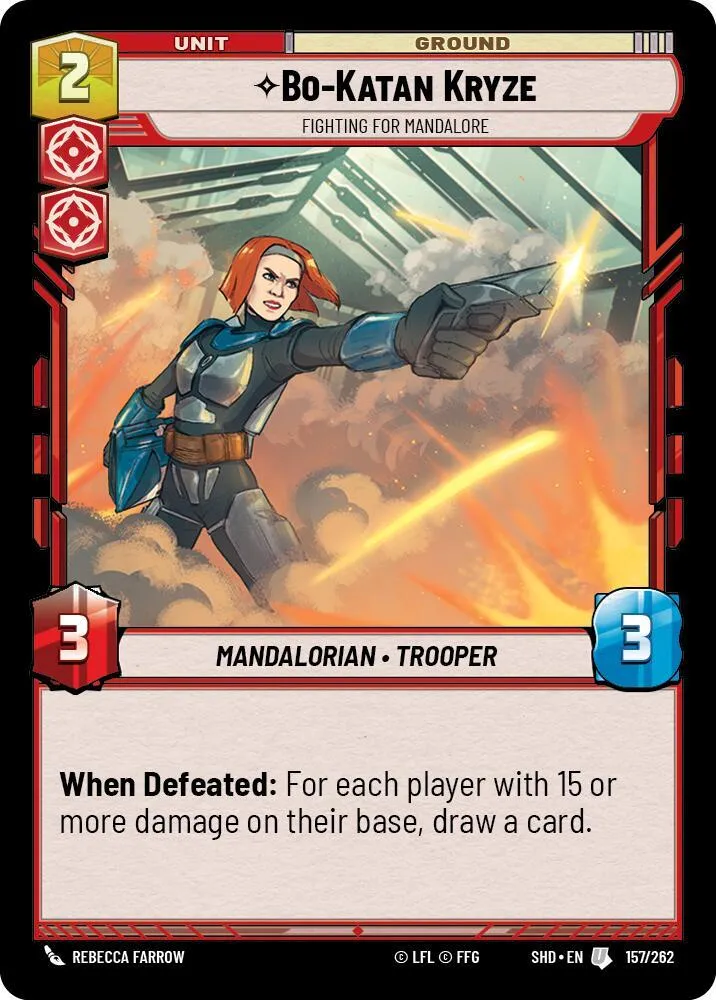 Bo-Katan Kryze - COMBAT POUR MANDALORE — Shadows of the Galaxy — Star Wars: Unlimited