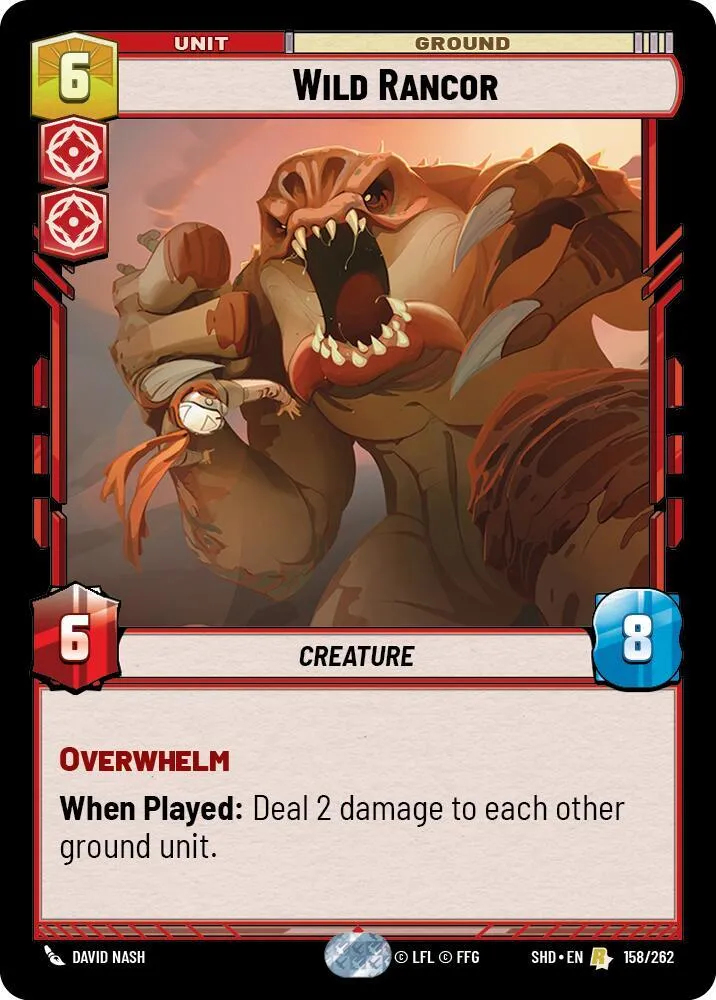 Rancor Sauvage — Shadows of the Galaxy — Star Wars: Unlimited