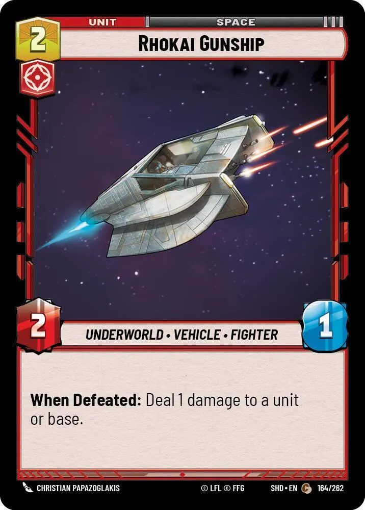 Canonnière du Gang Rhokai — Shadows of the Galaxy — Star Wars: Unlimited