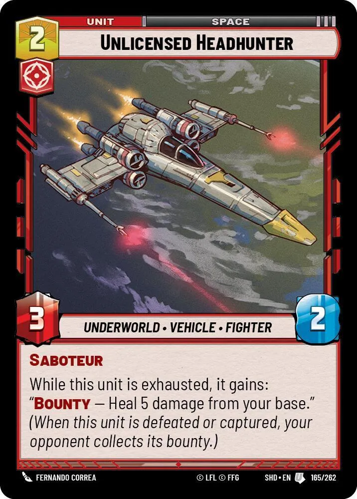 Chasseur de Têtes sans Licence — Shadows of the Galaxy — Star Wars: Unlimited