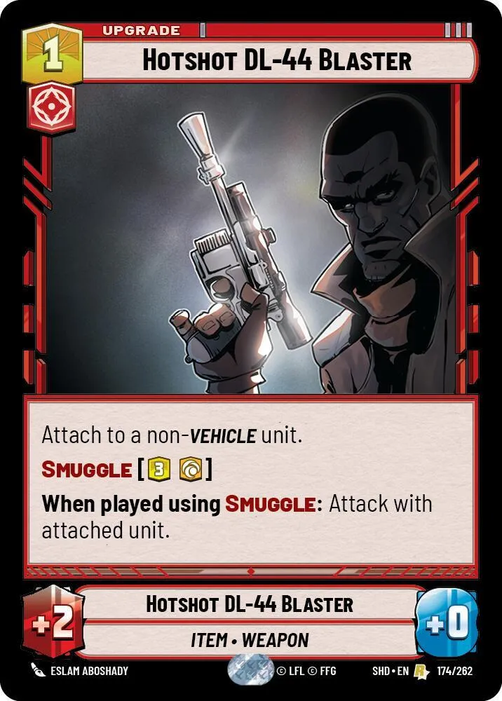 Hotshot DL-44 Blaster — Shadows of the Galaxy — Star Wars: Unlimited