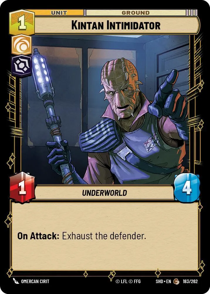 Intimidateur Kintan — Shadows of the Galaxy — Star Wars: Unlimited