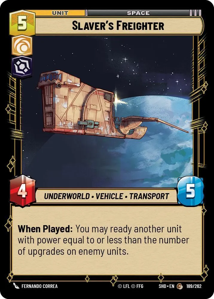Cargo des Esclavagistes — Shadows of the Galaxy — Star Wars: Unlimited