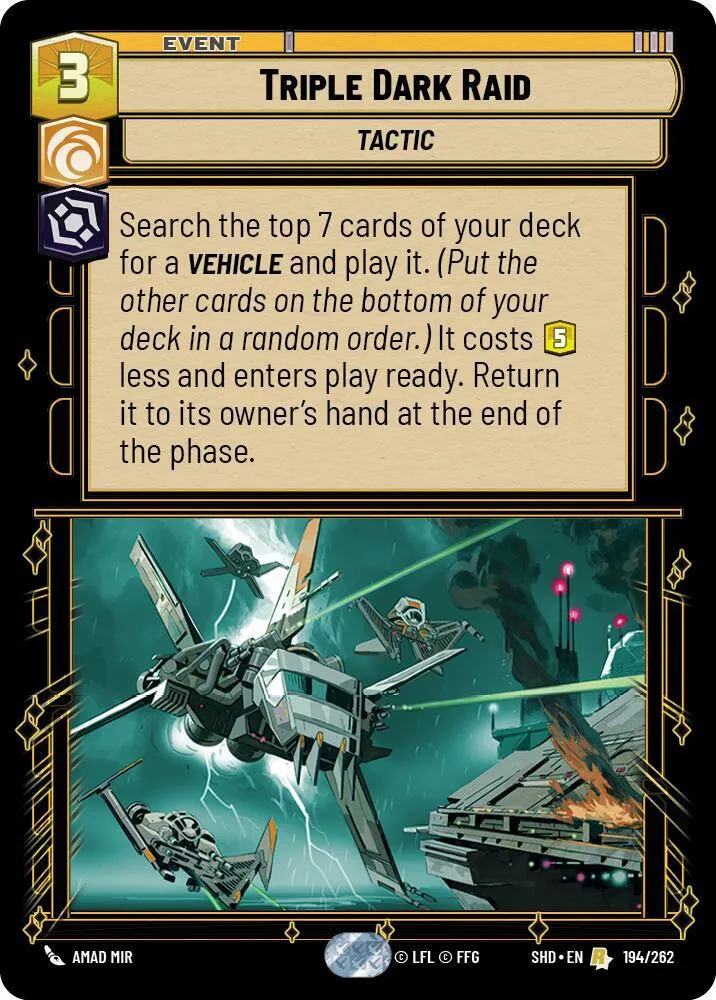 Assaut Triples Ténèbres — Shadows of the Galaxy — Star Wars: Unlimited