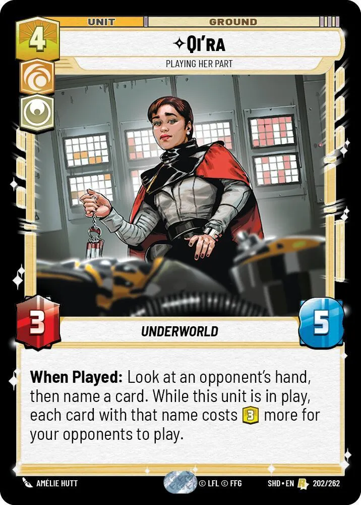 Qi'ra - Joue Son Rôle — Shadows of the Galaxy — Star Wars: Unlimited