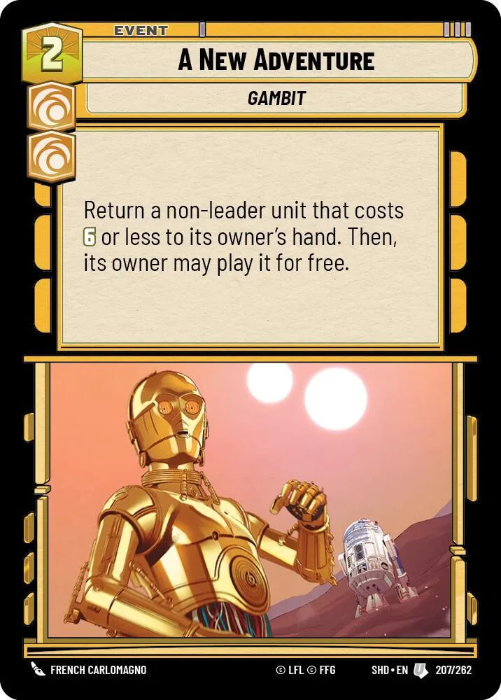 Une Nouvelle Aventure — Shadows of the Galaxy — Star Wars: Unlimited