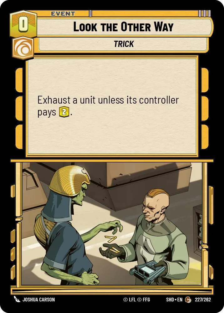 Détourner le Regard — Shadows of the Galaxy — Star Wars: Unlimited