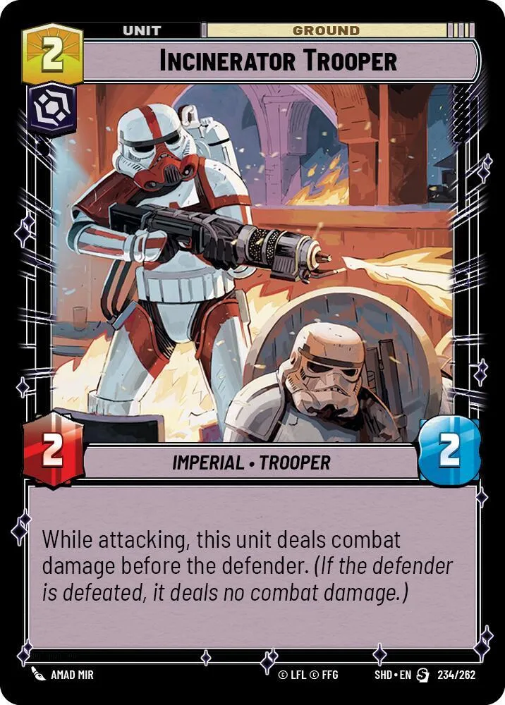 Incinerator Trooper — Shadows of the Galaxy — Star Wars: Unlimited