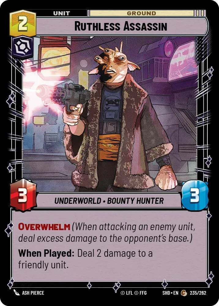 Assassin Impitoyable — Shadows of the Galaxy — Star Wars: Unlimited