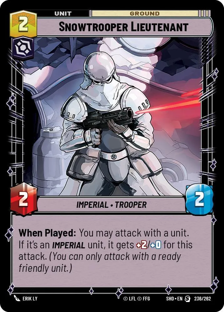 Snowtrooper Lieutenant — Shadows of the Galaxy — Star Wars: Unlimited