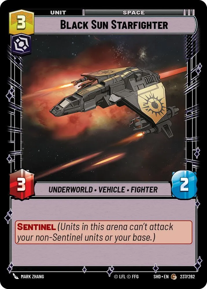 Black Sun Starfighter — Shadows of the Galaxy — Star Wars: Unlimited