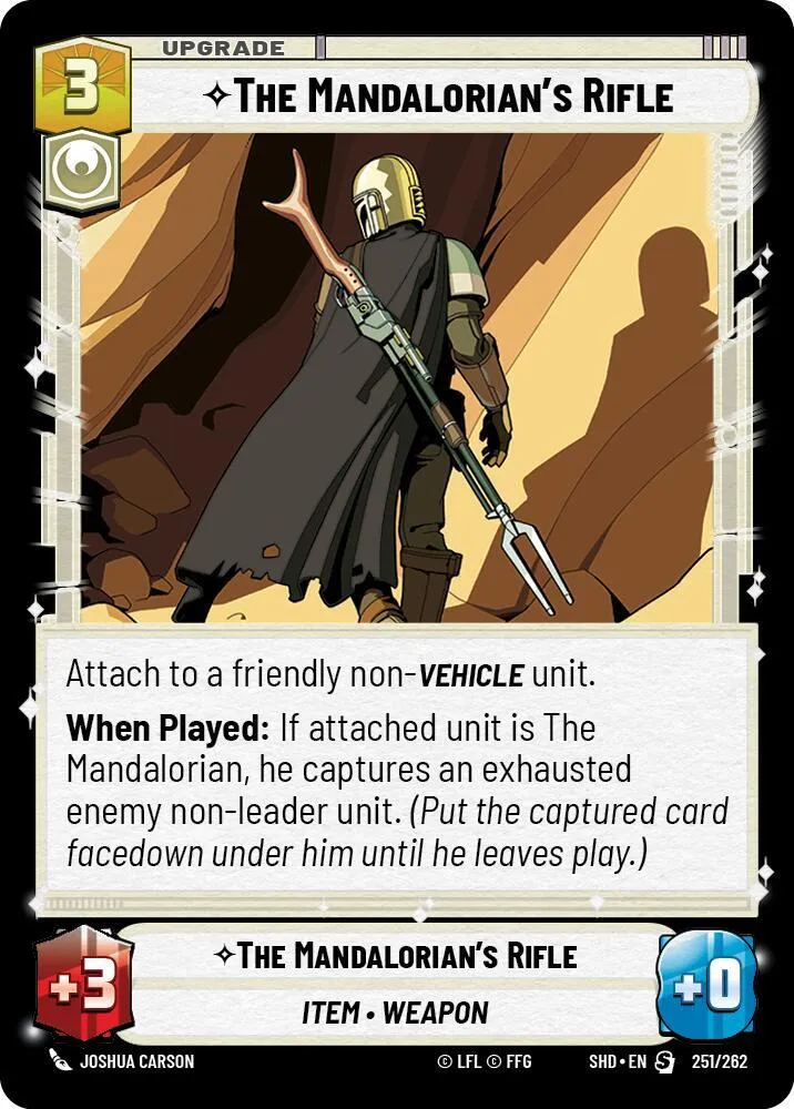 The Mandalorian's Rifle — Shadows of the Galaxy — Star Wars: Unlimited