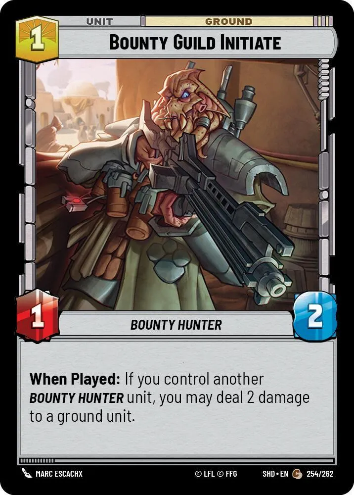 Bounty Guild Initiate — Shadows of the Galaxy — Star Wars: Unlimited