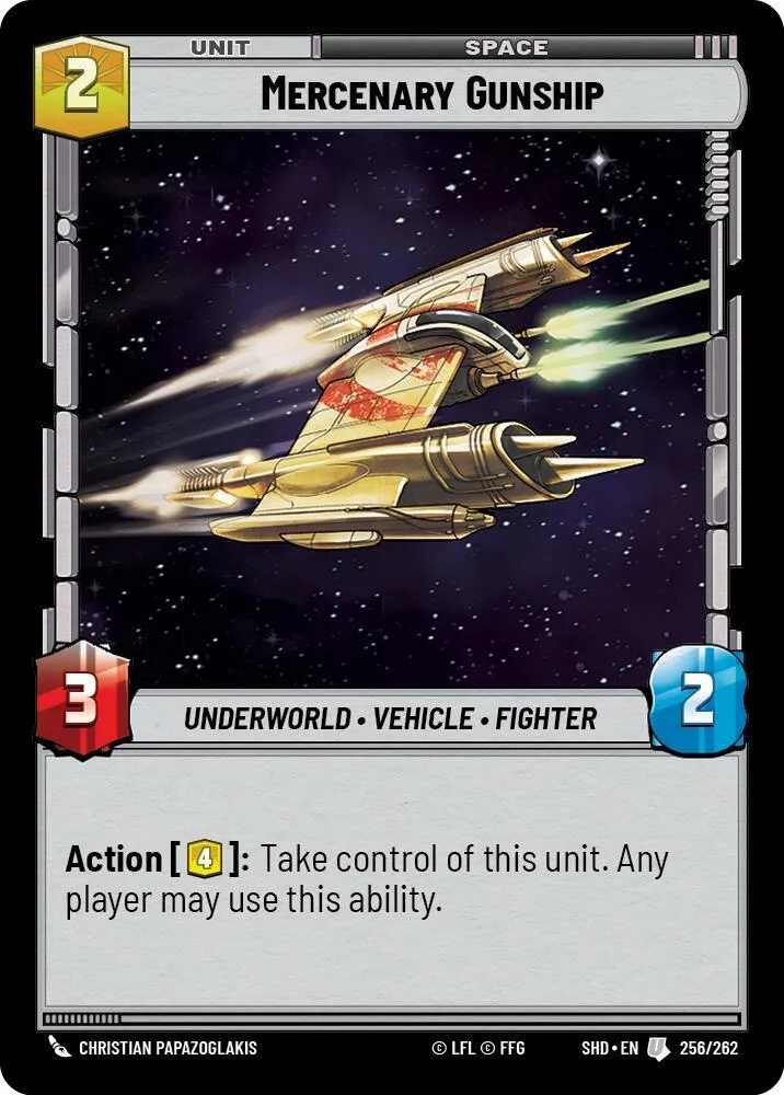 Canonnière Mercenaire — Shadows of the Galaxy — Star Wars: Unlimited