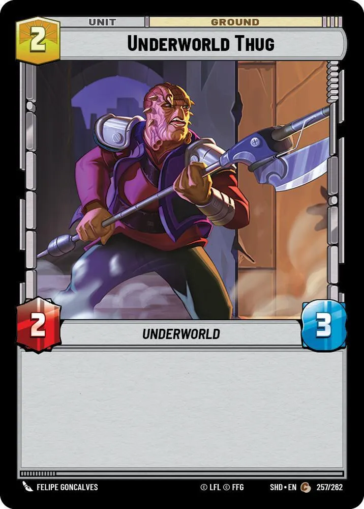 Underworld Thug — Shadows of the Galaxy — Star Wars: Unlimited