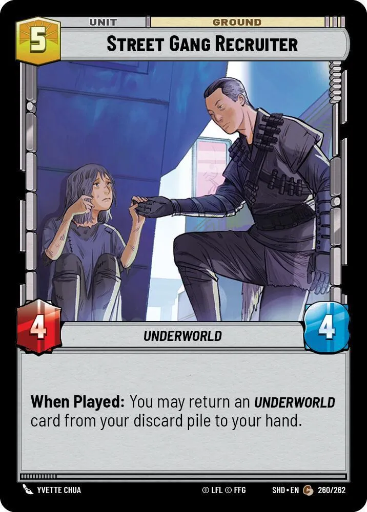 Street Gang Recruiter — Shadows of the Galaxy — Star Wars: Unlimited
