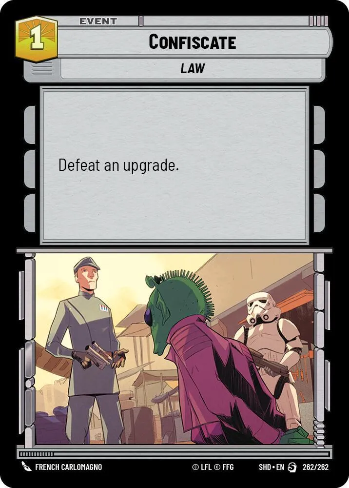 Confiscation — Shadows of the Galaxy — Star Wars: Unlimited