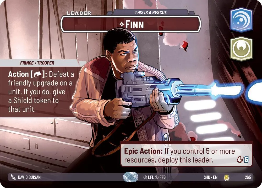 Finn - C'est Un Sauvetage — Shadows of the Galaxy — Star Wars: Unlimited
