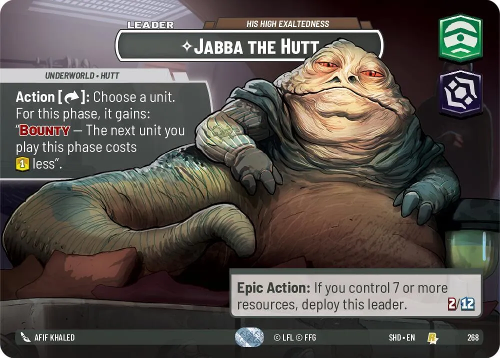 Jabba the Hutt - His High Exaltedness — Shadows of the Galaxy — Star Wars: Unlimited