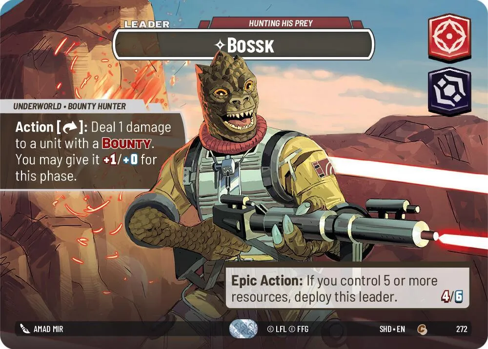 Bossk - Hunting His Prey — Shadows of the Galaxy — Star Wars: Unlimited