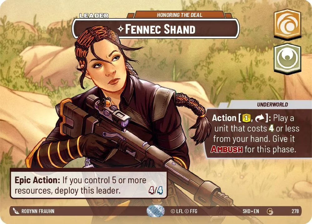 Fennec Shand - Respecte Le Contrat — Shadows of the Galaxy — Star Wars: Unlimited
