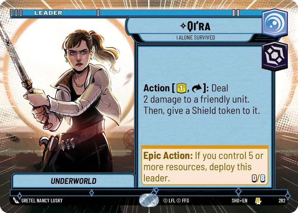 Qi'ra - I Alone Survived — Shadows of the Galaxy — Star Wars: Unlimited