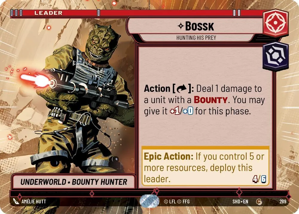 Bossk - Hunting His Prey — Shadows of the Galaxy — Star Wars: Unlimited