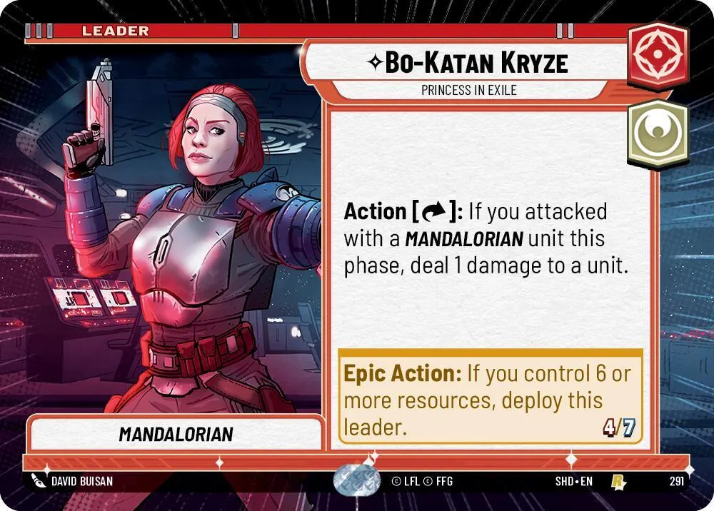 Bo-Katan Kryze - Princesse en Exil — Shadows of the Galaxy — Star Wars: Unlimited