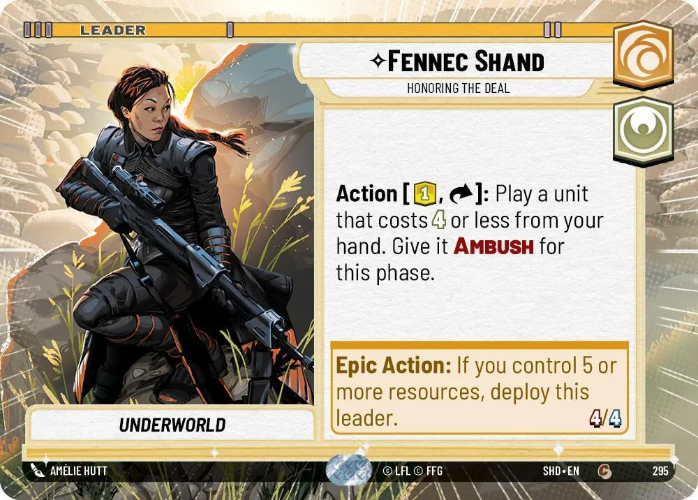 Fennec Shand - Respecte Le Contrat — Shadows of the Galaxy — Star Wars: Unlimited